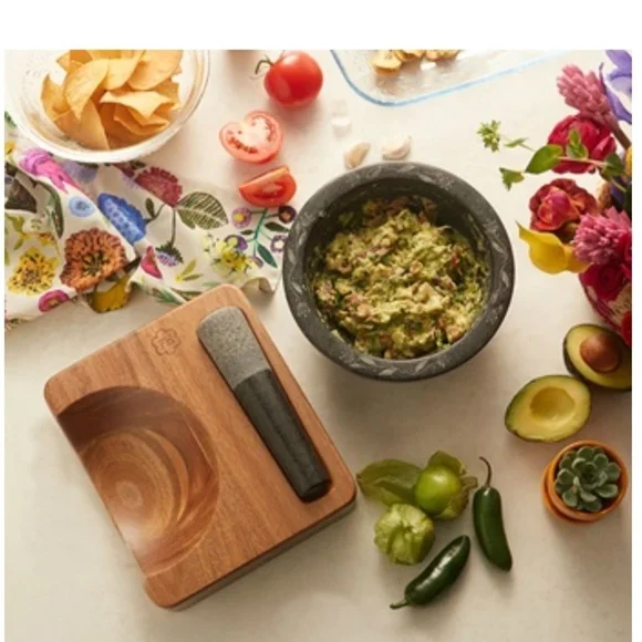 Princess House Black and Gray Mortar and Pestle Set - Picture 3 of 7